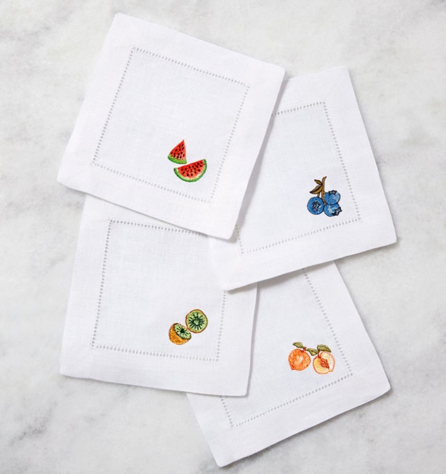 Table SFERRA Napkins | Dolce Cocktail Napkins White