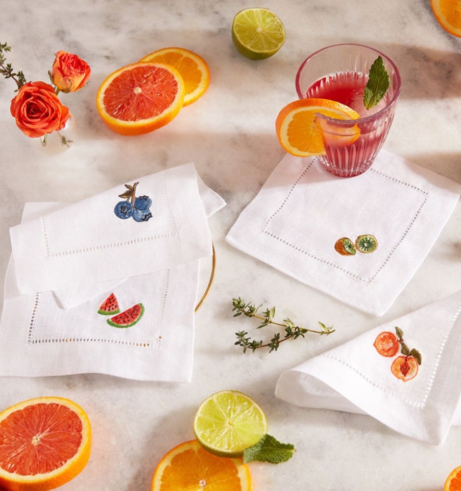 Table SFERRA Napkins | Dolce Cocktail Napkins White