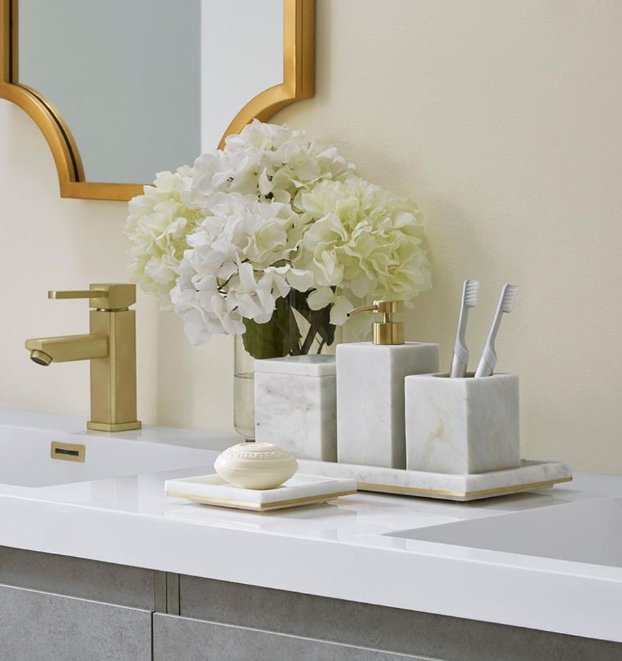 Bath SFERRA Bath Accessories | Pietra Marble Toothbrush Holder