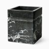 Bath SFERRA Bath Accessories | Marquina Waste Basket Black