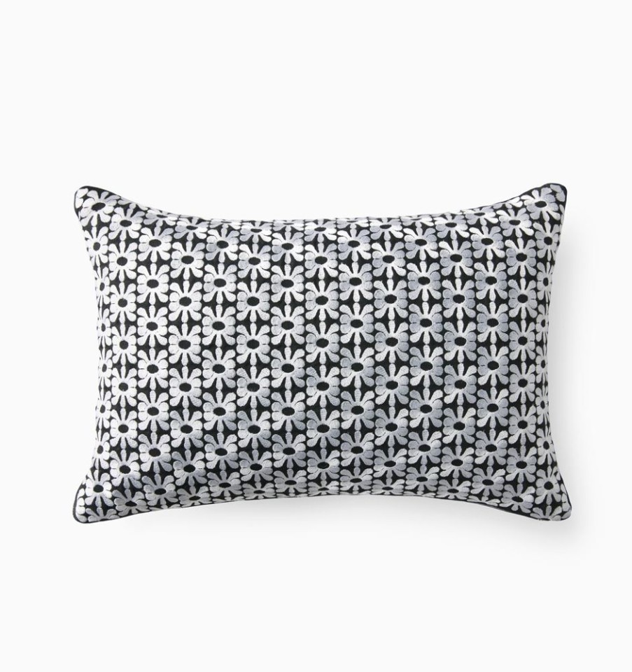 Decorate SFERRA Decorative Pillows | Margherita Decorative Pillow Black/White