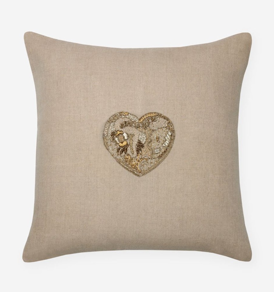 Decorate SFERRA Decorative Pillows | Cuore Decorative Pillow Gold