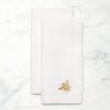 Table SFERRA Napkins | Bombo Dinner Napkins White/Gold