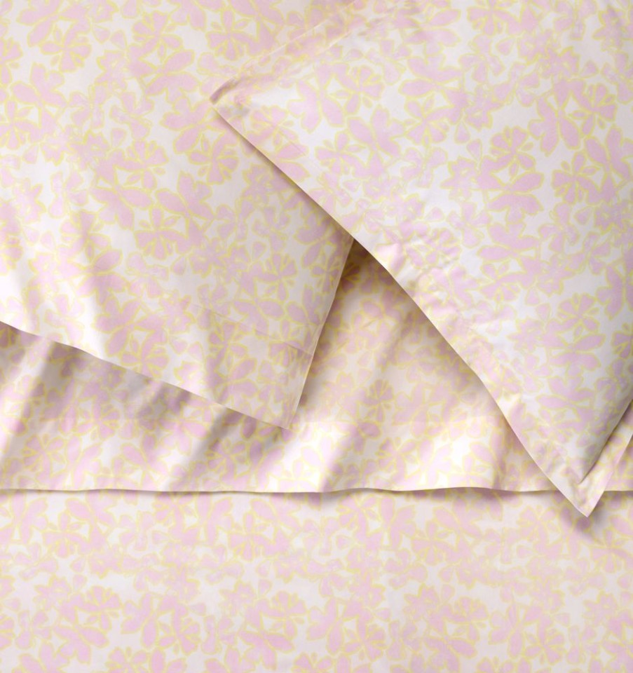 Bedding SFERRA | Prato Flat Sheet Carnation