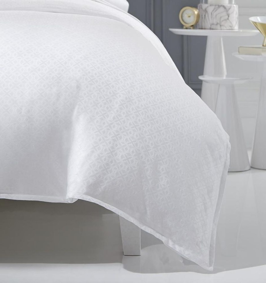 Bedding SFERRA | Sferra Giza 45 Quatrefoil Duvet Cover