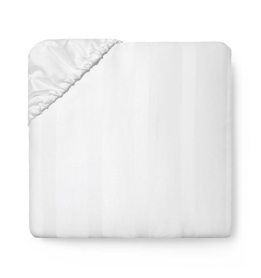 Bedding SFERRA | Sferra Giza 45 Stripe Fitted Sheet