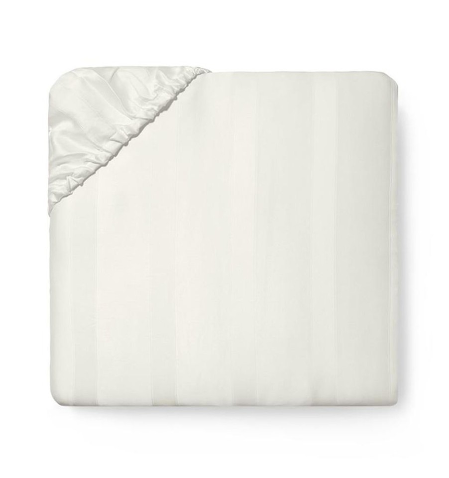 Bedding SFERRA | Sferra Giza 45 Stripe Fitted Sheet