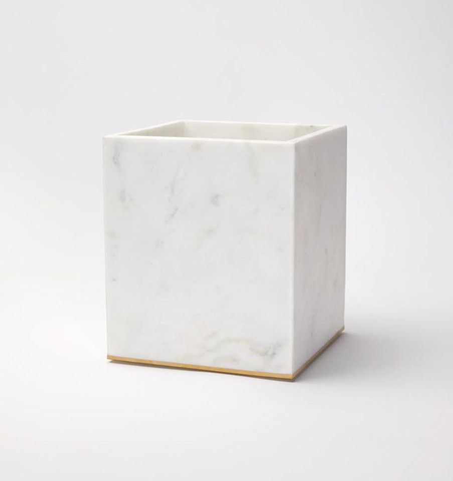 Bath SFERRA Bath Accessories | Pietra Marble Waste Basket